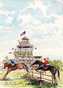  Print of “Cheering in the Stewards Stands”