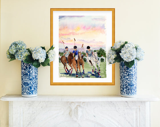 Print of “Polo in the Burg”