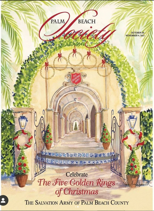  Cover of the Palm Beach Society Magazine for the Salvation Army's Five Golden Rings