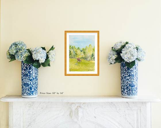 Print of "Springtime Glee in the Hills"