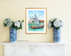 Print of "Boats in Venice"
