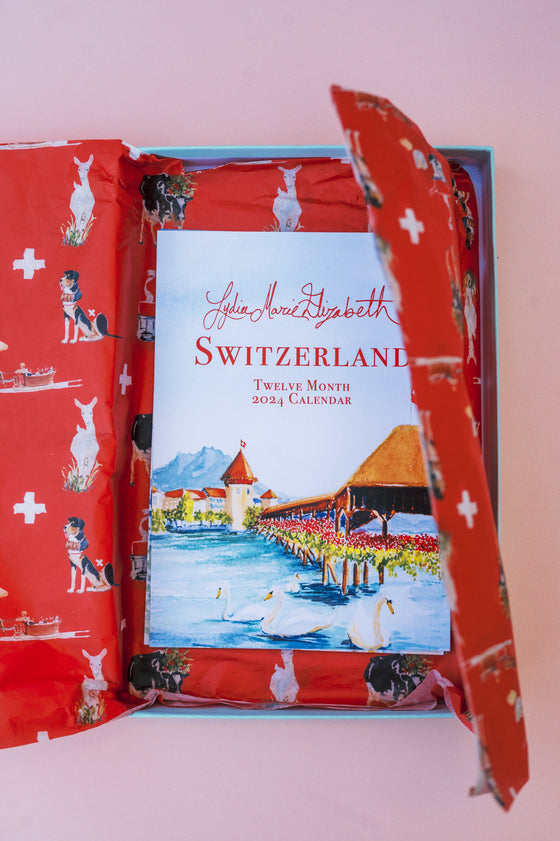 Switzerland 2024 Desk Calendar