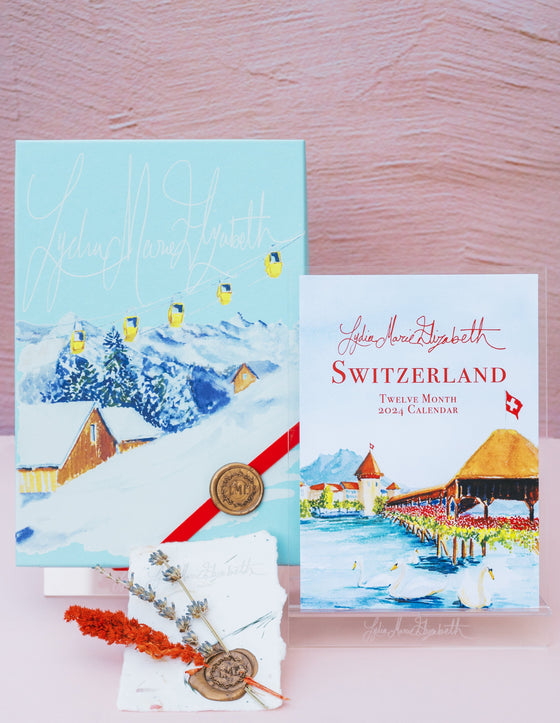 Switzerland 2024 Desk Calendar