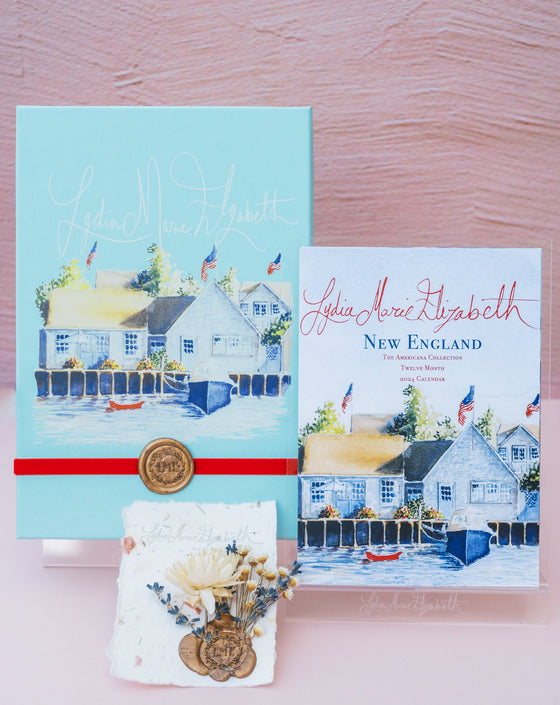 New England 2024 Desk Calendar