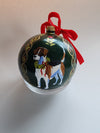 Christmas Hunt Characters Hand Painted Glass Ornament