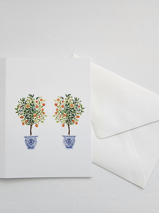 Single Occasion Card Orange Trees