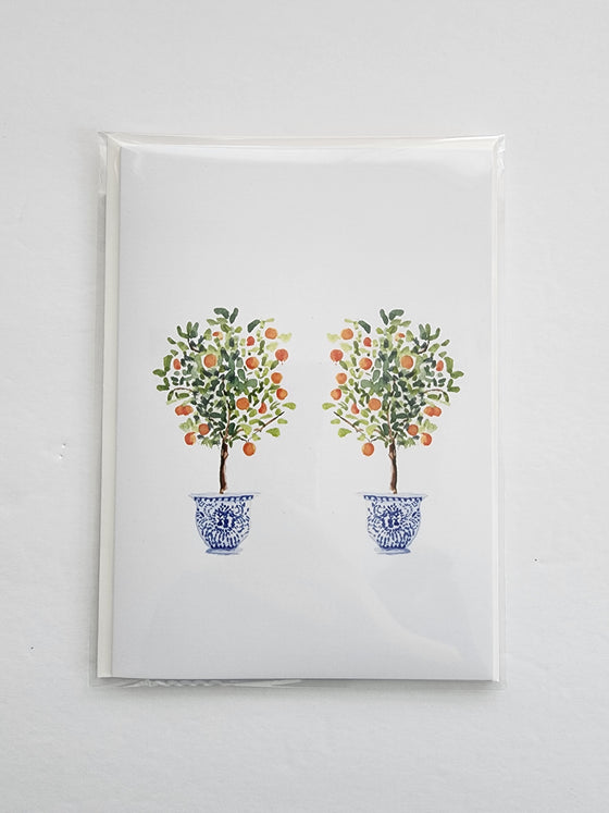 Single Occasion Card Orange Trees