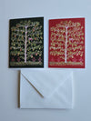 Partridge in a Pear Tree Christmas Cards (Red & Green)