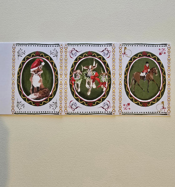 Hunt Country Characters Christmas Card Set