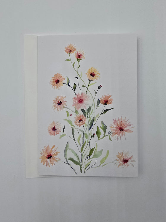 Single Floral Sympathy Card