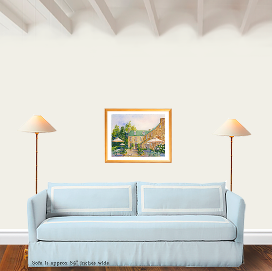 Print of "Cocktails on the Patio – Red Fox Inn"