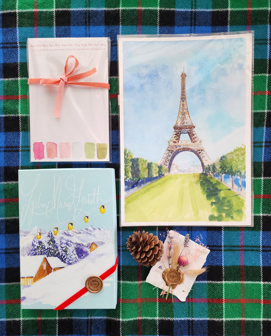 Abroad Holiday Bundle (Eiffel Tower Print)
