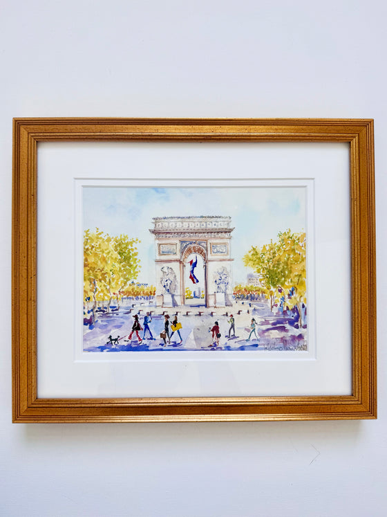 Golden Fall at Arc de Triomphe