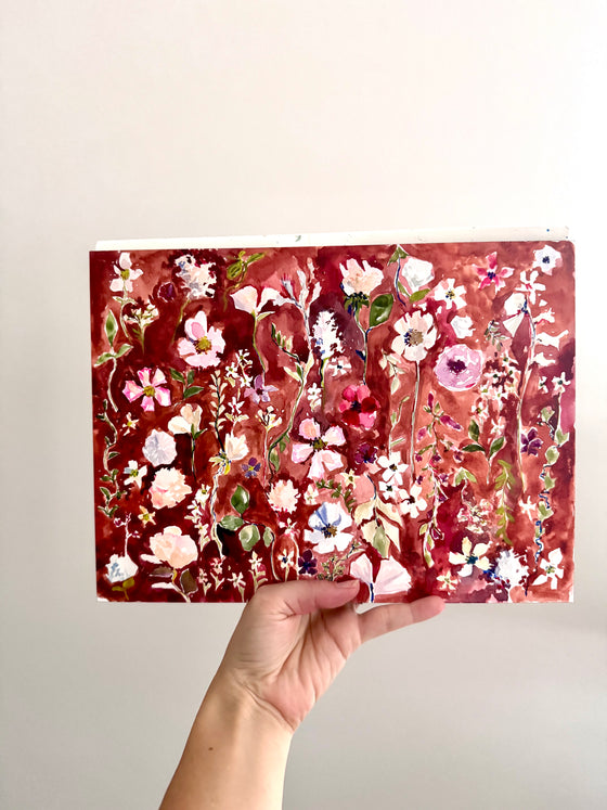 Burnt Umber Florals
