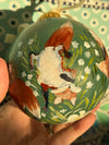 Fox Portrait Hand Painted Ornament