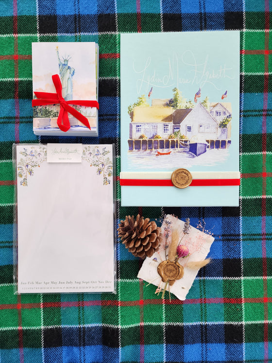 New England Holiday Bundle (Notepad and Stationery Set)