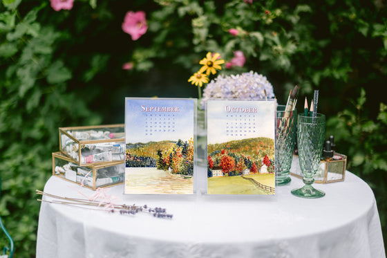 New England 2024 Desk Calendar