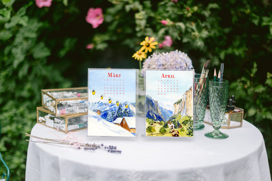 Switzerland 2024 Desk Calendar