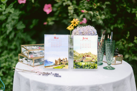 Switzerland 2024 Desk Calendar