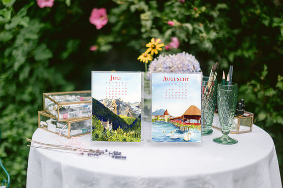 Switzerland 2024 Desk Calendar