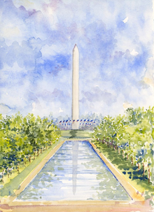  Reflecting Pool II Summer Skies ORIGINAL