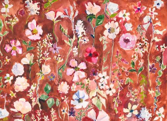 Burnt Umber Florals