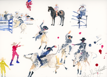 Illustrated Bull Riding