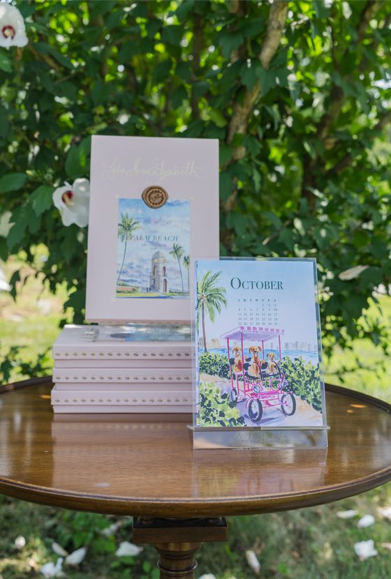 Palm Beach 2026 Desk Calendar Box - Ltd. 10th Anniversary Edition