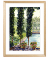 Geraniums Framed
