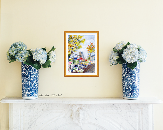 Print of “Artists of Montmartre”