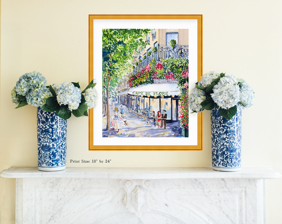 Print of “Café Flore”