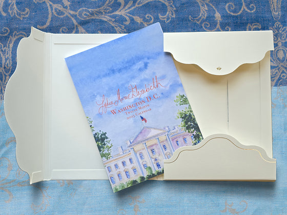 Washington DC 2025 Desk Calendar (Refill Folder)