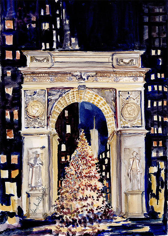 Print of "Christmas at the Arch"