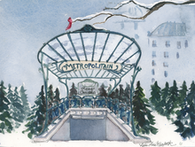  Christmas Trees at the Paris Metro