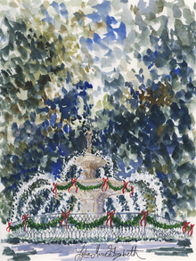  Forsyh Fountain at Christmas