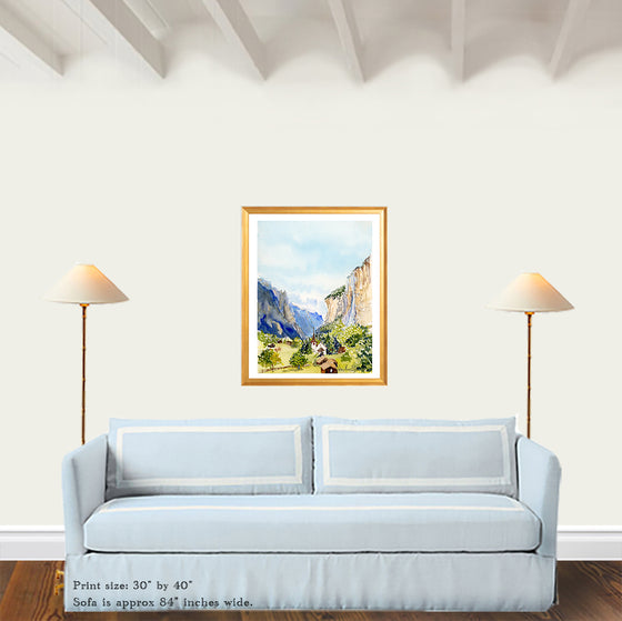 Print of "Lauterbrunnen"