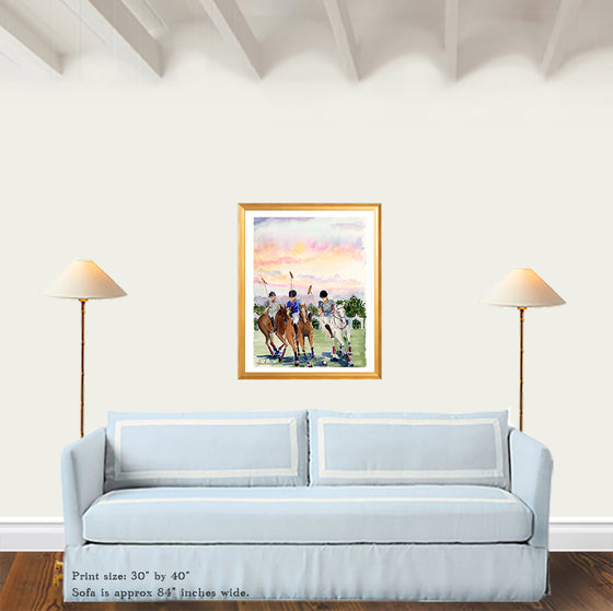 Print of “Polo in the Burg”