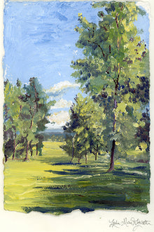  View from the Winery (Oil Painting)