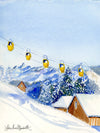 Print of "After the Snowfall in Braunwald"