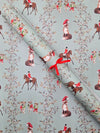 Hunt Characters on Aqua Wrapping Paper