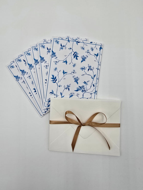 Blue and White Note Card Set