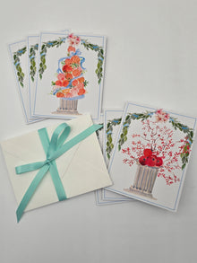  Pomander and Pomegranate Holiday Card Set