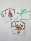 Topiary and Pomegranate Holiday Card Set