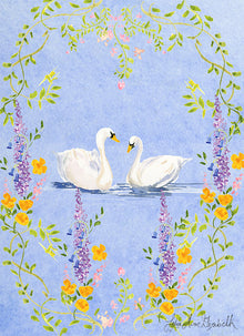  Print of “Two Swans”