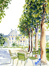 Print of Luxembourg Conversing Chairs