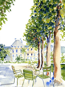 Print of Luxembourg Conversing Chairs