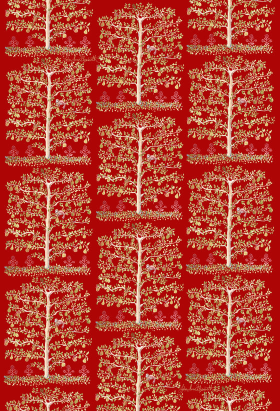Partridge & Pear Tree (Red)