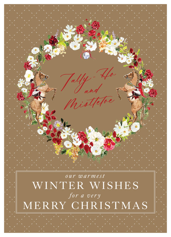 Hunt Country Wreath with Matte Gold Foil Card LME x CFP Collaboration
