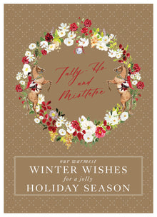  Hunt Country Wreath with Matte Gold Foil Card LME x CFP Collaboration