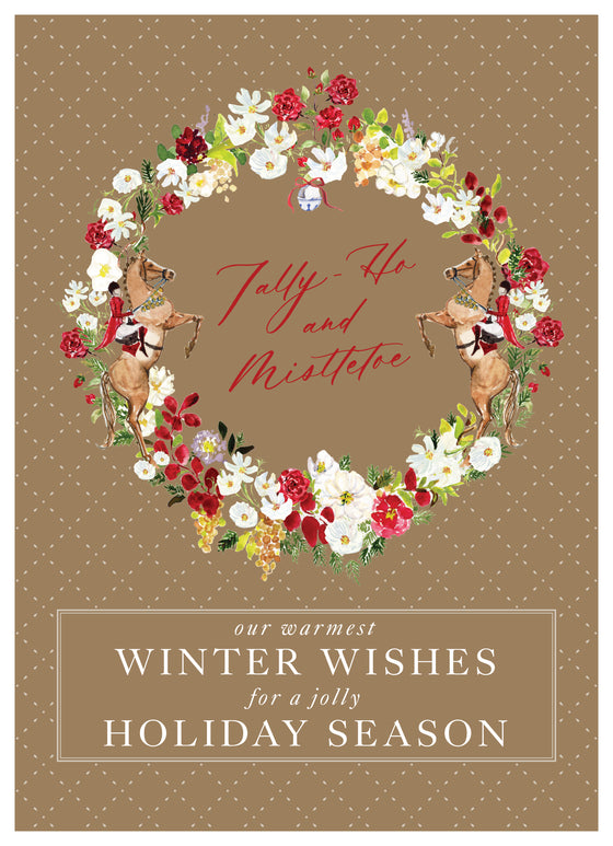 Hunt Country Wreath with Matte Gold Foil Card LME x CFP Collaboration